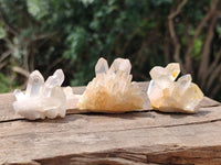 Natural Clear Quartz Clusters x 35 From Madagascar