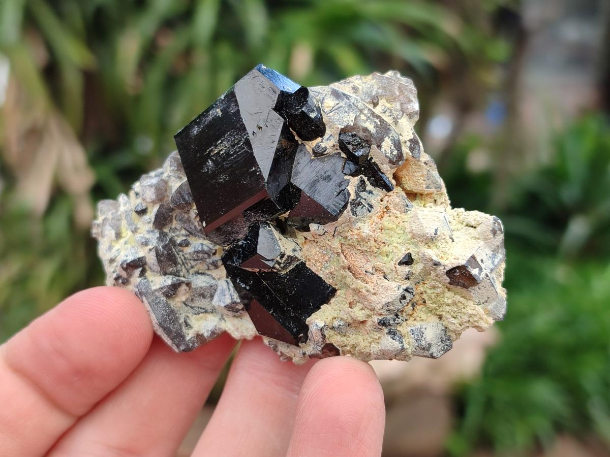 Natural Schorl Black Tourmaline Specimens x 6 From Erongo, Namibia