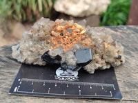 Natural Schorl Black Tourmaline Specimens x 6 From Erongo, Namibia