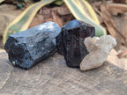 Natural Schorl Black Tourmaline Specimens x 6 From Erongo, Namibia