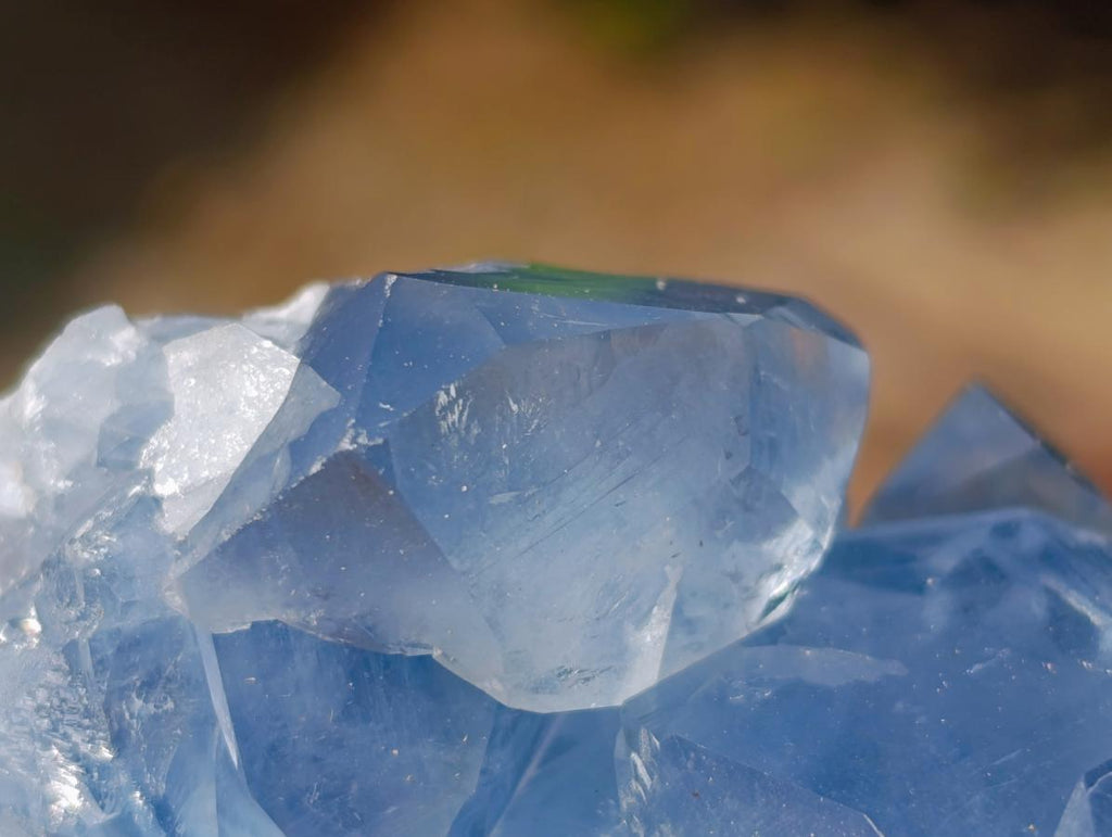 Natural Blue Celestite Specimens x 2 From Sakoany, Madagascar