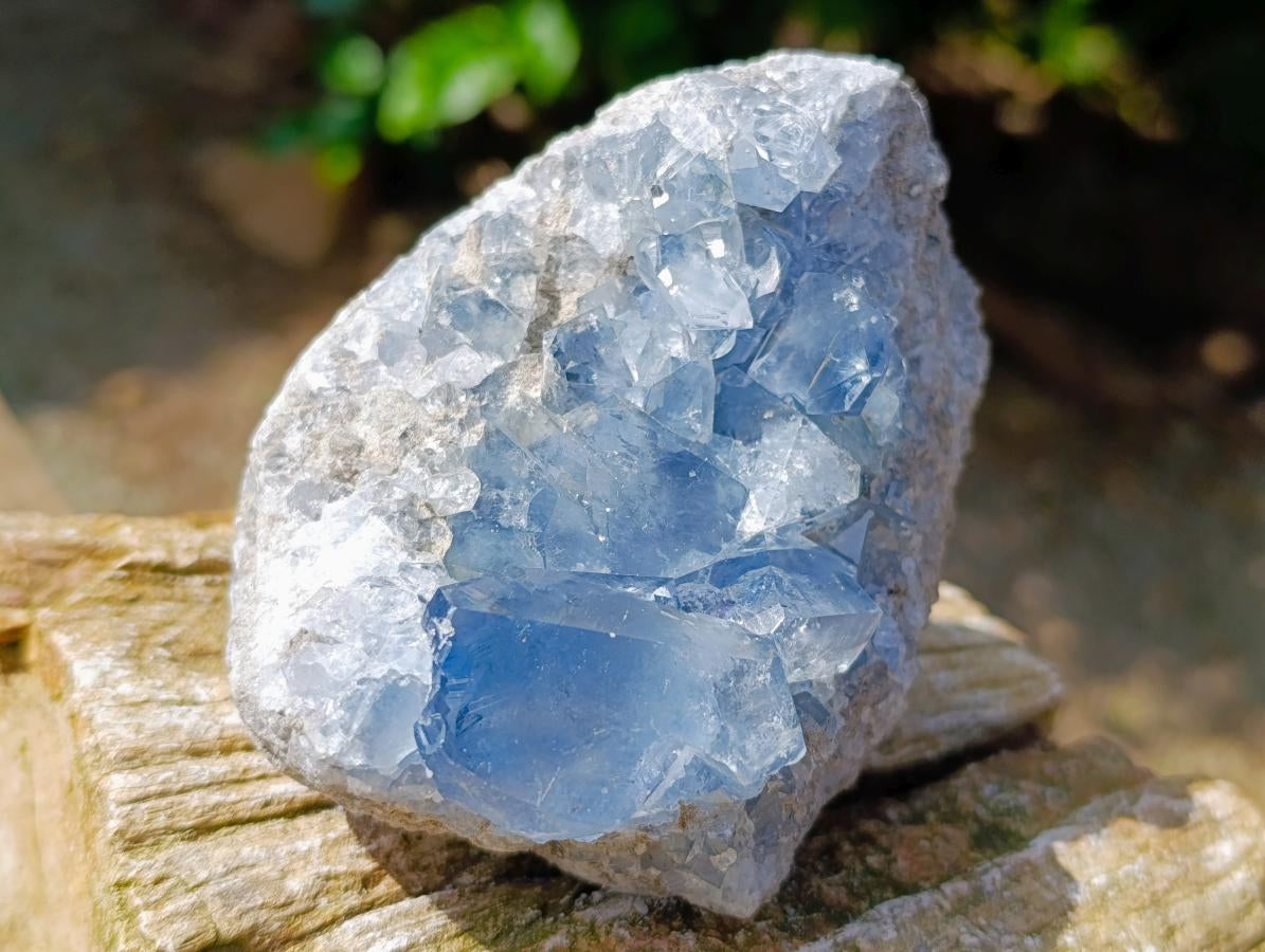 Natural Blue Celestite Specimens x 2 From Sakoany, Madagascar
