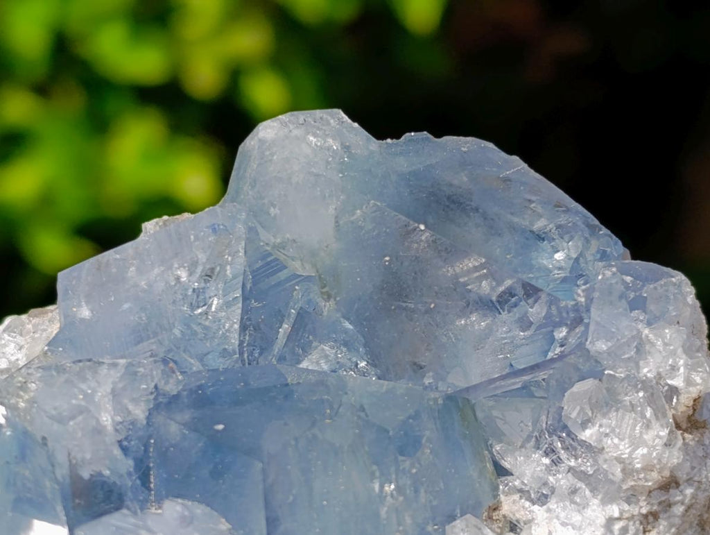 Natural Blue Celestite Specimens x 2 From Sakoany, Madagascar