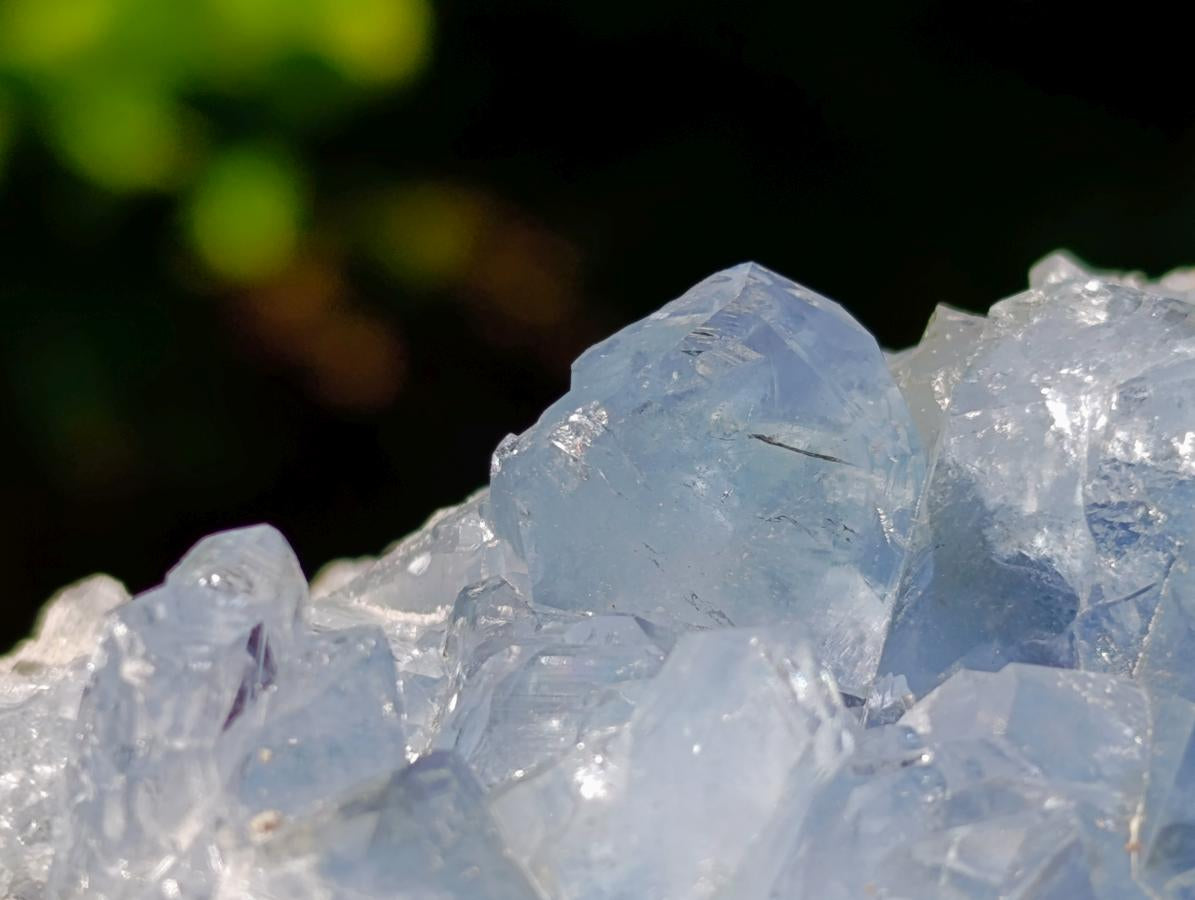Natural Blue Celestite Specimens x 2 From Sakoany, Madagascar