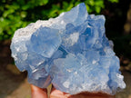 Natural Blue Celestite Specimens x 2 From Sakoany, Madagascar