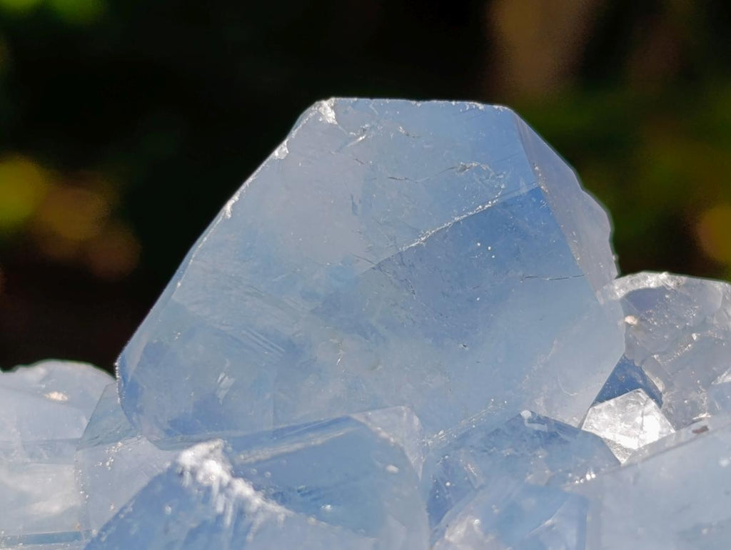 Natural Blue Celestite Specimens x 2 From Sakoany, Madagascar