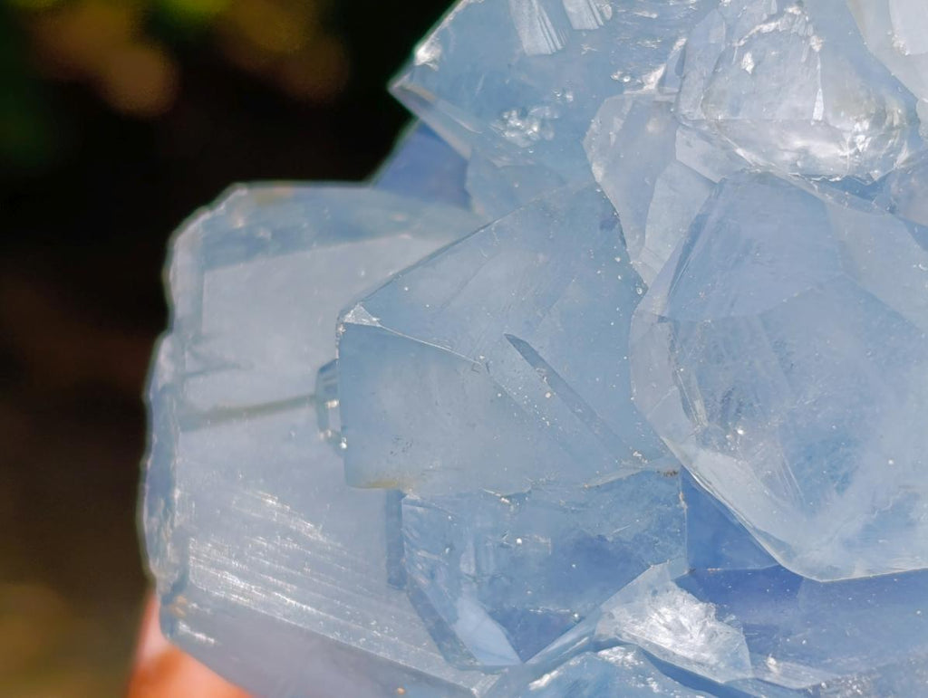 Natural Blue Celestite Specimens x 2 From Sakoany, Madagascar