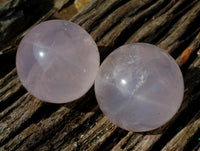 Polished Star Rose Quartz Spheres x 5 From Madagascar