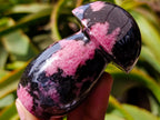 Polished Rhodonite Mushrooms x 6 From Ambindavato, Madagascar - Toprock Gemstones and Minerals 