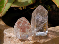 Polished Mixed Inclusions Quartz Crystals x 12 From Madagascar