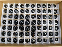 Polished Black Tourmaline Galets x 70 From Madagascar