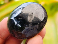 Polished Black Tourmaline Galets x 70 From Madagascar