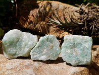 Natural Cobbed Aquamarine Specimens x 27 From Northern Cape, South Africa