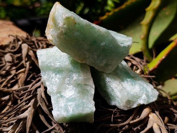 Natural Cobbed Aquamarine Specimens x 27 From Northern Cape, South Africa