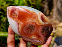 Polished Polychrome Jasper Flames x 6 From NW Coast, Madagascar