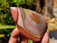Polished Polychrome Jasper Flames x 6 From NW Coast, Madagascar