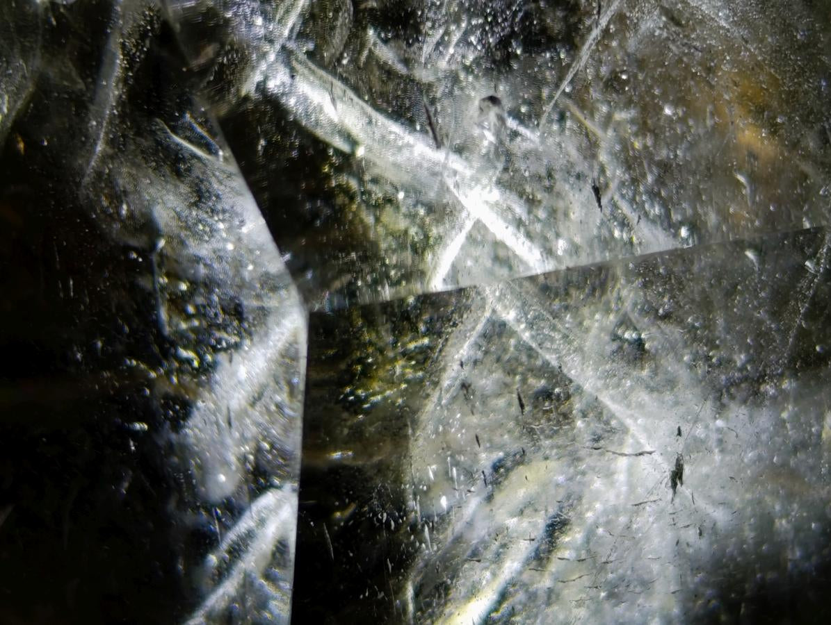Polished Smokey Window Quartz Crystals x 4 From Madagascar