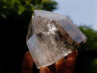 Polished Smokey Window Quartz Crystals x 4 From Madagascar