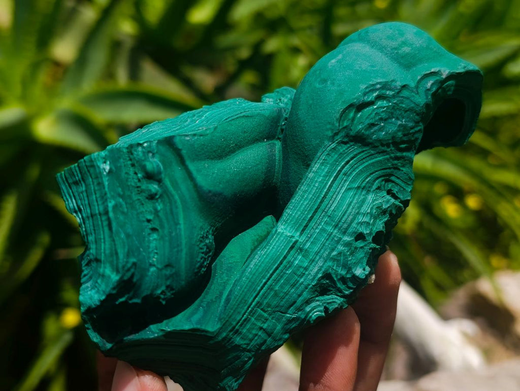 Natural Botryoidal Malachite Specimens x 4 From Congo