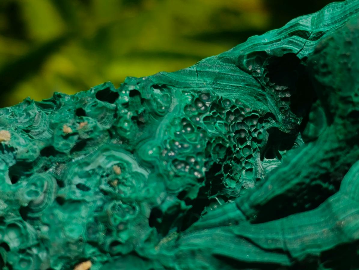 Natural Botryoidal Malachite Specimens x 4 From Congo