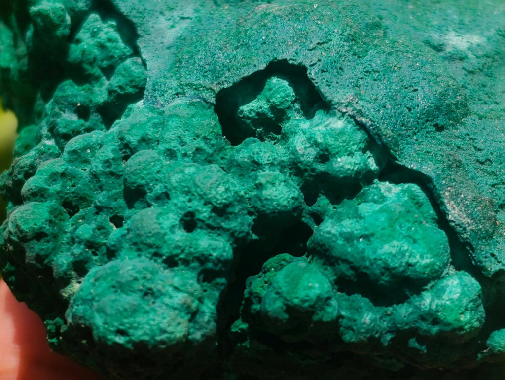 Natural Botryoidal Malachite Specimens x 4 From Congo