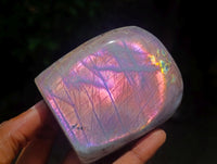 Polished Rare Purple Sunset Labradorite Standing Free Forms x 3 From Madagascar