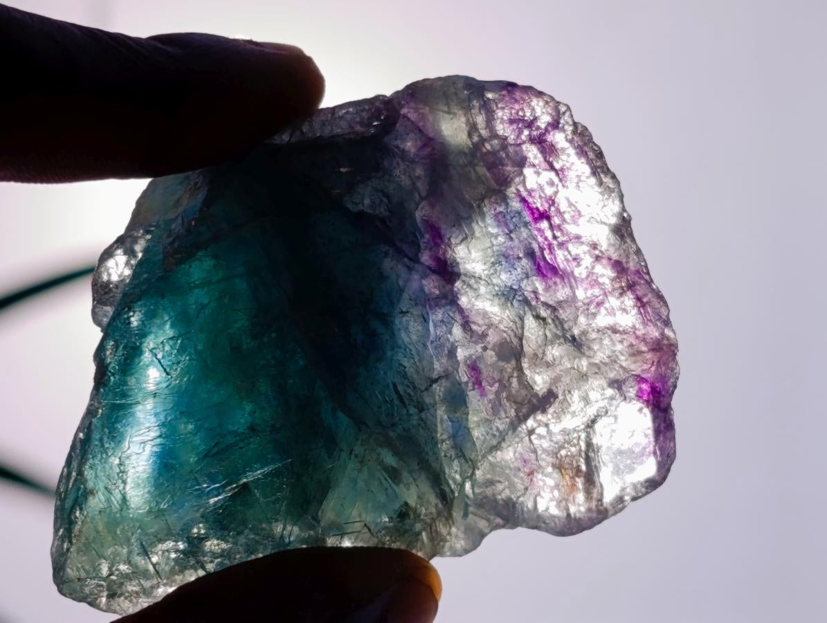 Natural Watermelon Fluorite Cobbed Specimens x 24 From Uis, Namibia