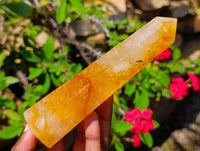 Polished Golden Healer Quartz Crystals x 2 From Ambatofinandrahana, Madagascar