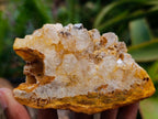 Natural Golden Limonite Quartz Clusters x 6 From Solwezi Zambia