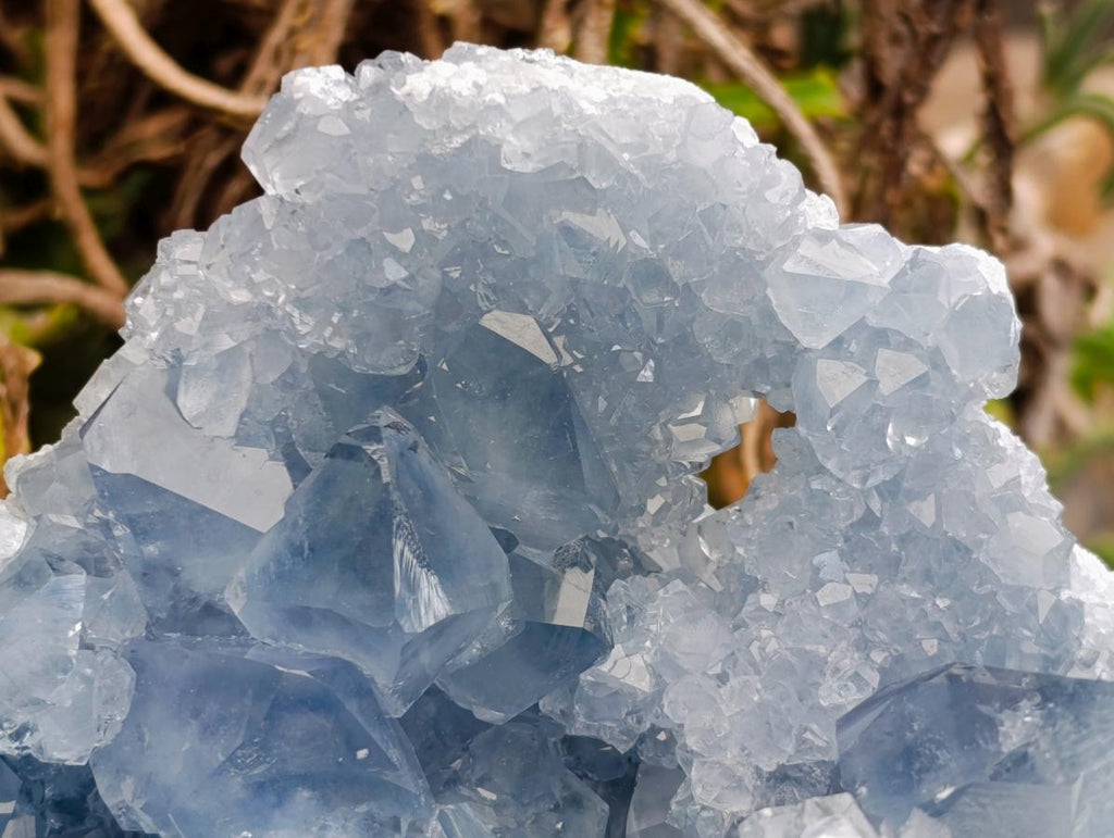 Natural Large Blue Celestite Geode Specimen x 1 From Sakoany, Madagascar