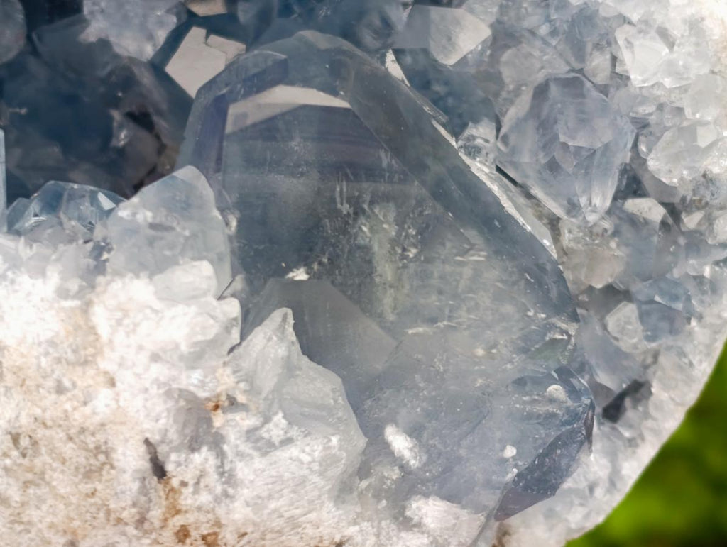 Natural Large Blue Celestite Geode Specimen x 1 From Sakoany, Madagascar