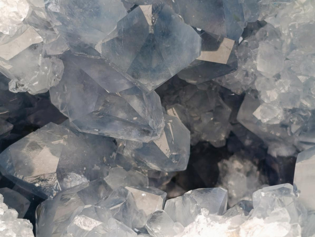 Natural Large Blue Celestite Geode Specimen x 1 From Sakoany, Madagascar