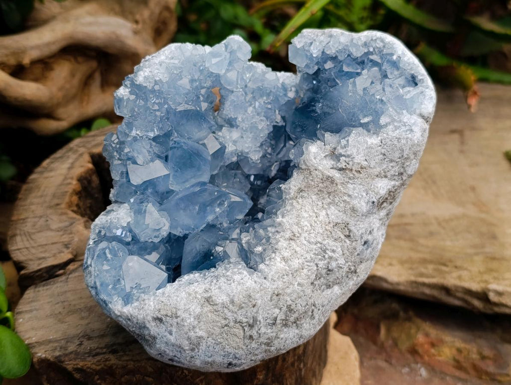 Natural Large Blue Celestite Geode Specimen x 1 From Sakoany, Madagascar