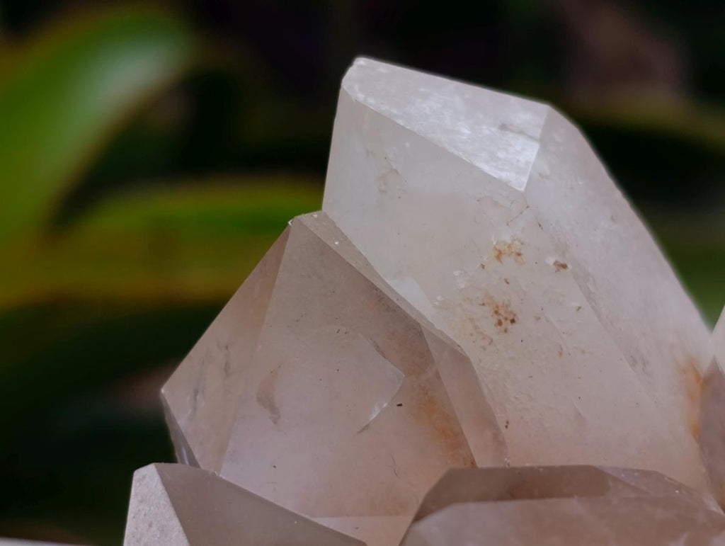 Natural Clear Cascading Quartz Crystal Clusters x 3 From Madagascar