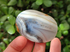 Polished Banded Agate Galets x 35 From Madagascar