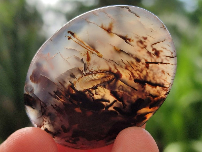 Polished Banded Agate Galets x 35 From Madagascar