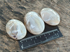 Polished Banded Agate Galets x 35 From Madagascar
