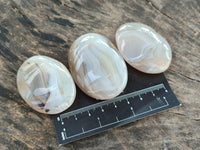 Polished Banded Agate Galets x 35 From Madagascar