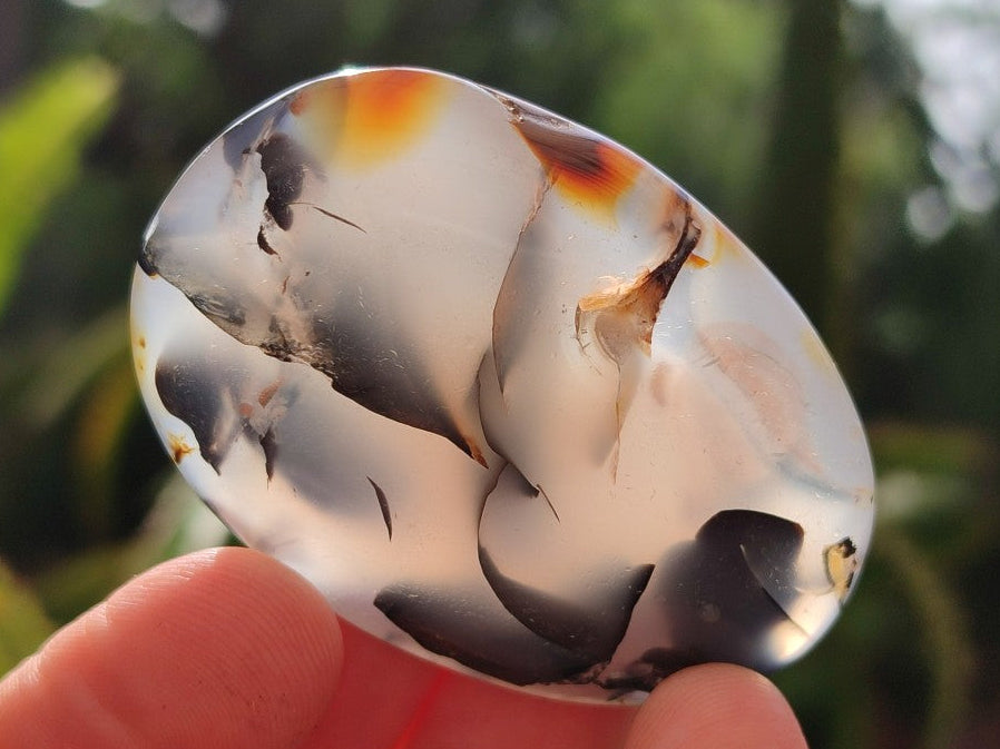 Polished Banded Agate Galets x 35 From Madagascar