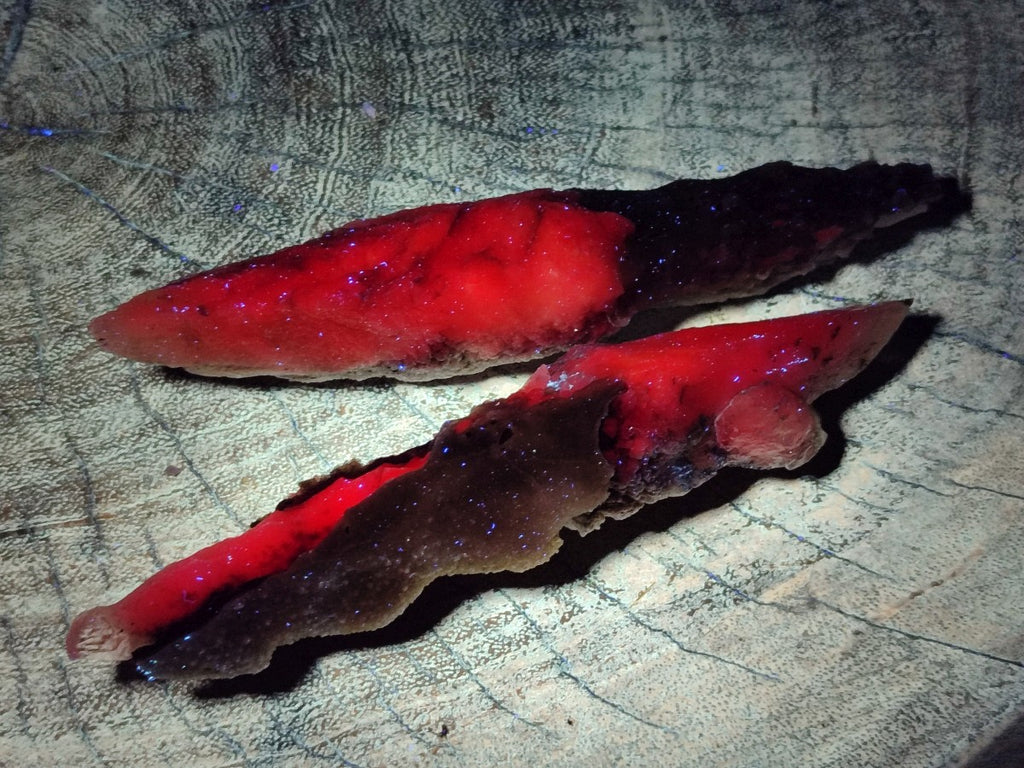 Natural Drusy Quartz Coated Spearhead Calcite Specimens x 6 From Albert's Mountain, Lesotho