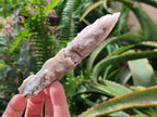 Natural Drusy Quartz Coated Spearhead Calcite Specimens x 6 From Albert's Mountain, Lesotho