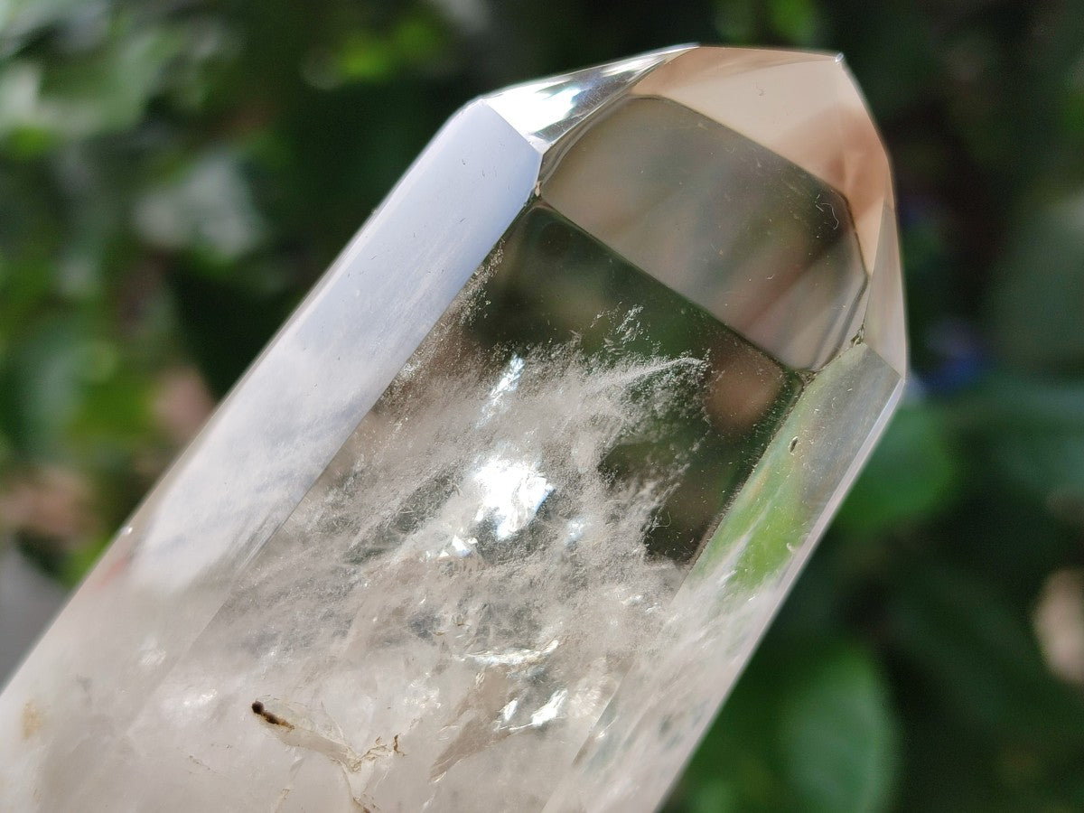 Polished Smokey Window Quartz Crystals x 3 From Madagascar