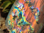 Polished Rare Purple Sunset Flash Labradorite Standing Free Forms x 3 From Madagascar