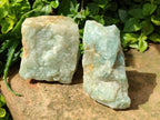Natural Cobbed Aquamarine Specimens x 4 From Northern Cape, South Africa