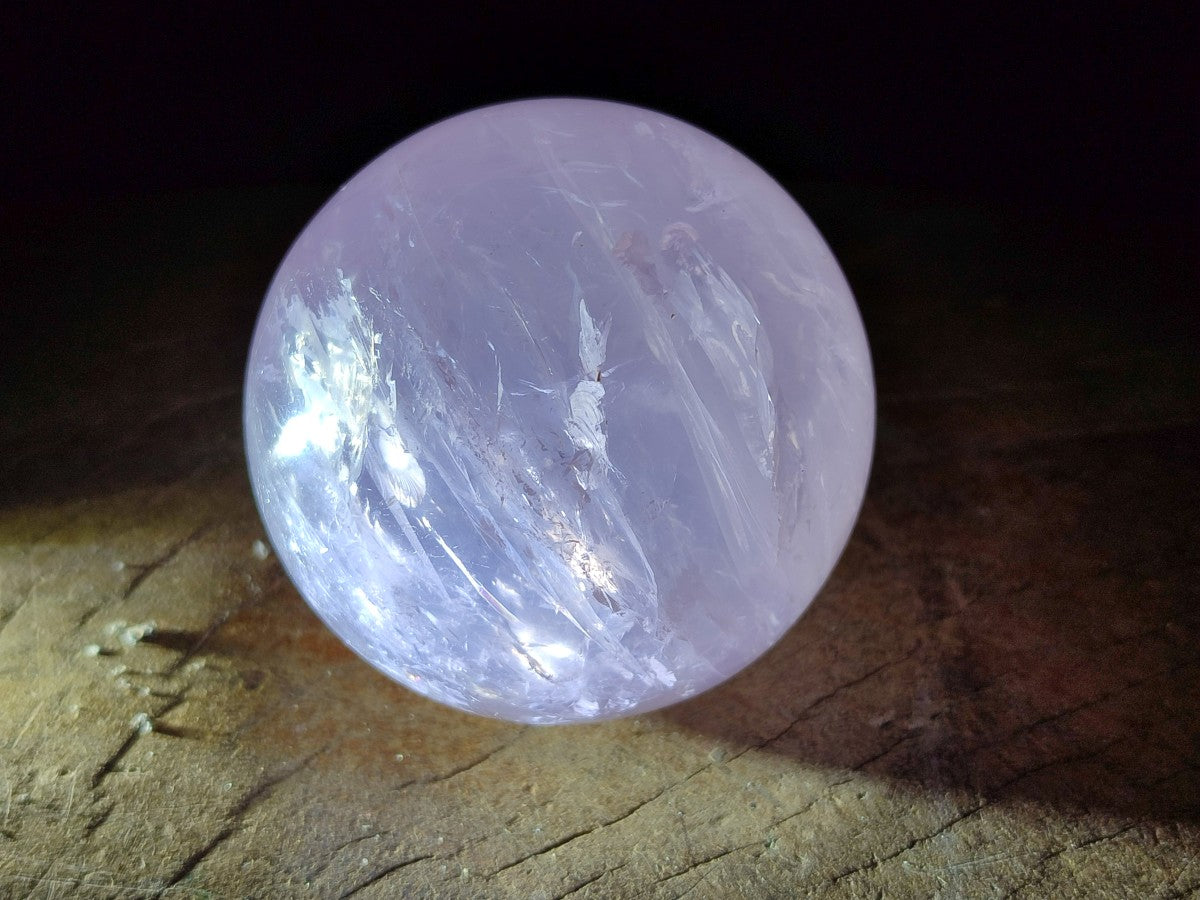 Polished Gemmy Star Rose Quartz Spheres x 4 From Madagascar