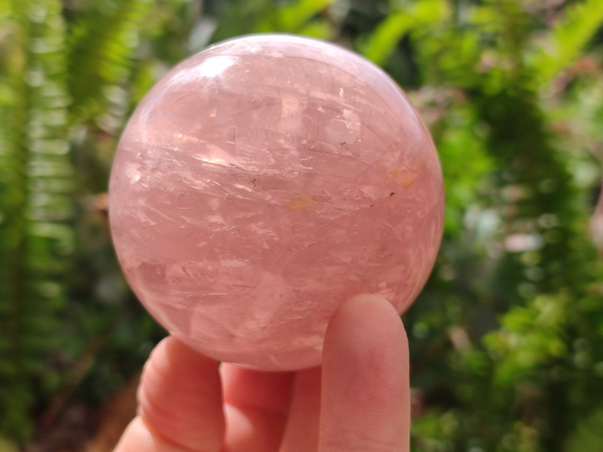 Polished Gemmy Star Rose Quartz Spheres x 4 From Madagascar