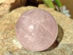 Polished Gemmy Star Rose Quartz Spheres x 4 From Madagascar