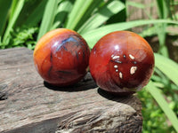 Polished Carnelian Agate Gemstone Spheres x 6 From Madagascar
