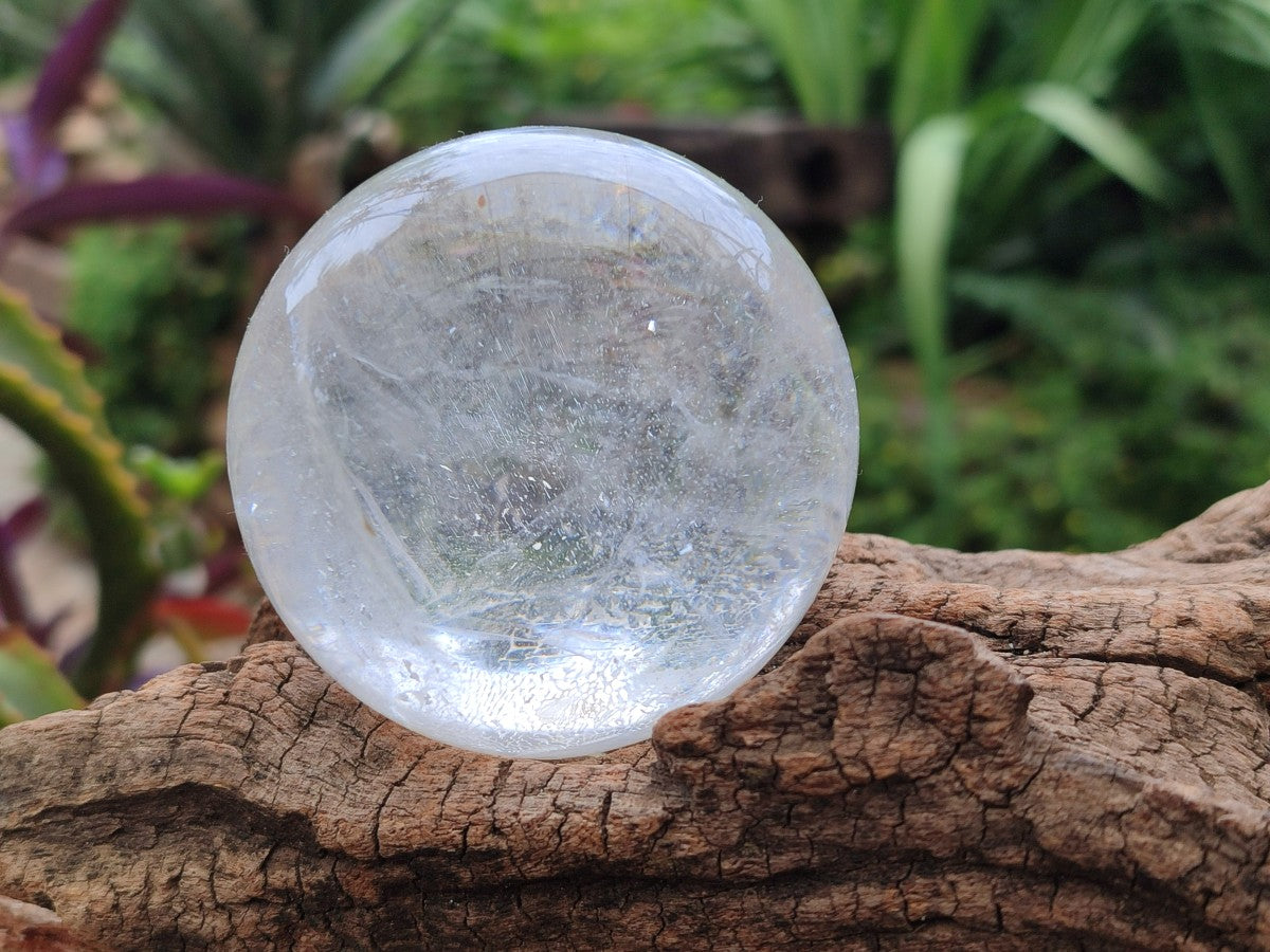 Polished Clear Quartz Crystal Balls x 4 From Madagascar