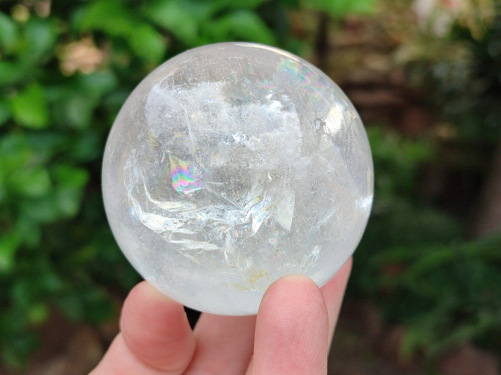 Polished Clear Quartz Crystal Balls x 4 From Madagascar